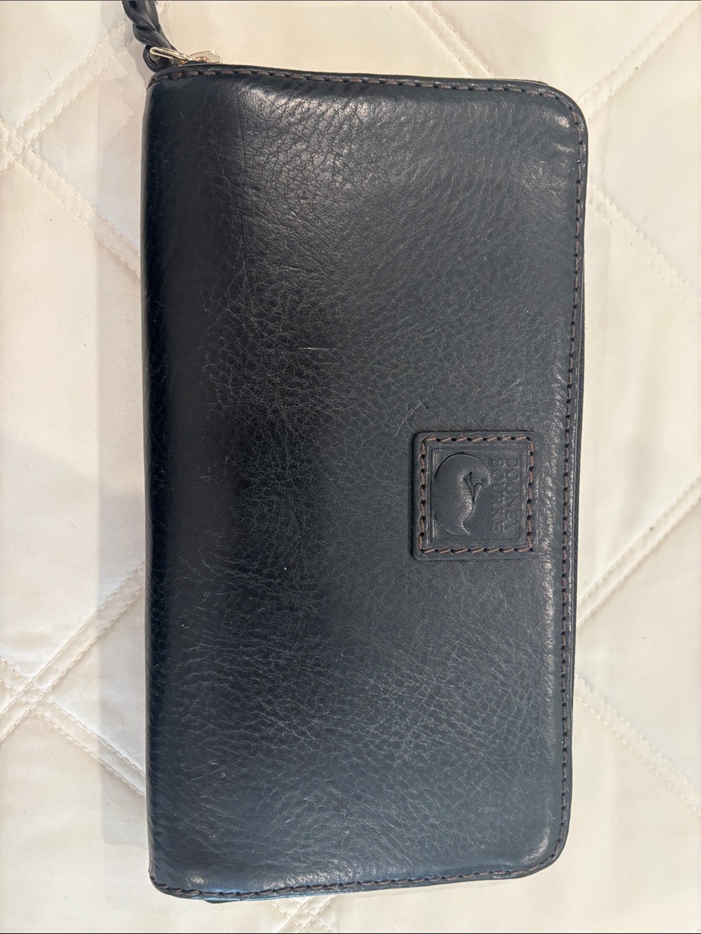 NWOT - Dooney & Bourke Black Leather Zip Around Wallet